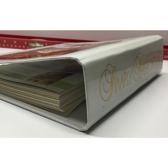 Simply Delicious Recipe 2 Ring Binder Cooking Vintage Menu Meal Planning RGUC - Picture 6 of 16